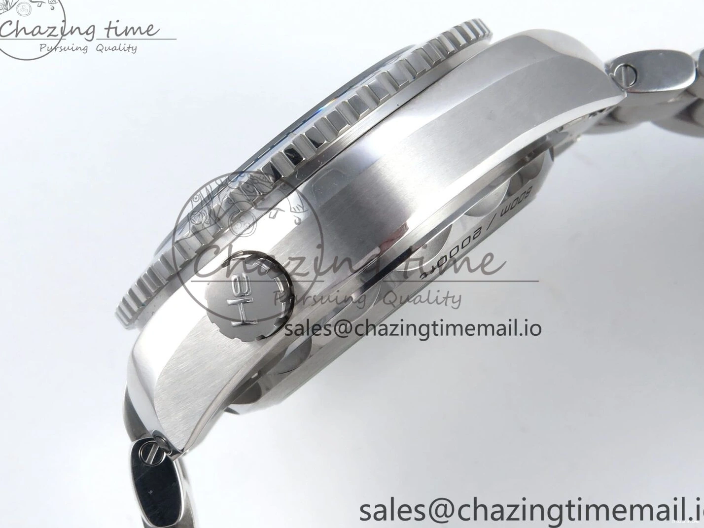 0319 Planet Ocean Master Chronometer 600M 45.5mm SS SCF 1:1 Best Edition Blue Bezel Blue Dial on SS Bracelet A9900 Super Clone Lightweight 7676